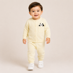 Boys Cream Knit Cardigan & Pant Co-ord Set