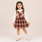 Girls Red Checkered Dress