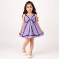 Girls Purpule Bow Dress