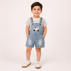 Boys Light Blue Dungree
