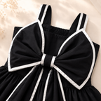 Girls Black Bow Dress