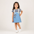Girls Blue Denim Pinafore Dress