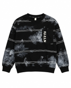 Boys Black Abstract Printed Cotton Sweatshirt