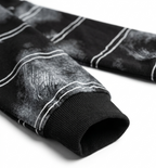 Boys Black Abstract Printed Cotton Sweatshirt