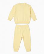 Boys Cream Knit Cardigan & Pant Co-ord Set