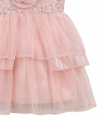 Girls Pink Layered Party Dress