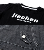Boys Black & Grey Half Sleeve T-Shirt and Shorts