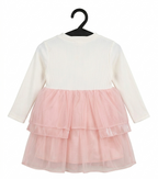 Girls Pink Layered Party Dress