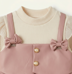 Girls Blush Pearl Dress Set