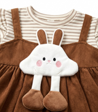 Girls Bunny Pinafore Dress