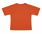Girls Rust Orange Ice Cream Graphic Cotton T-Shirt