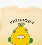 Boys Pear Print T-Shirt & Shorts Set with Matching Sling Bag
