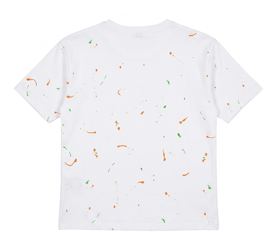 Girls White Vogue Graphic Cotton T-Shirt