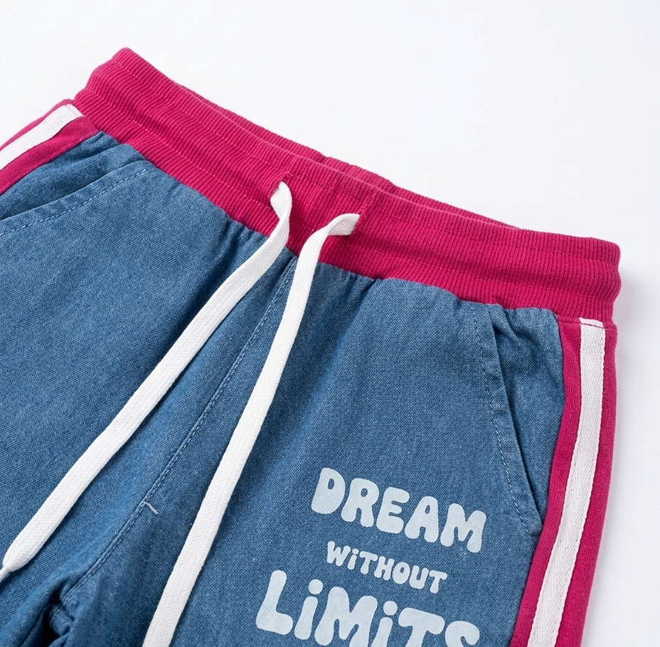 Girls Pink Graphic T-Shirt & Wide Leg Co-Ord Set