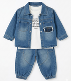 Boys Denim Jacket & Jogger Pant Co-Ord Set