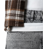 Boys Hooded Checked Shirt, Graphic T-Shirt & Jeans 3-Piece Set