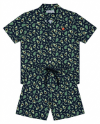 Boys Navy Blue Avocado Print Co-Ord Set