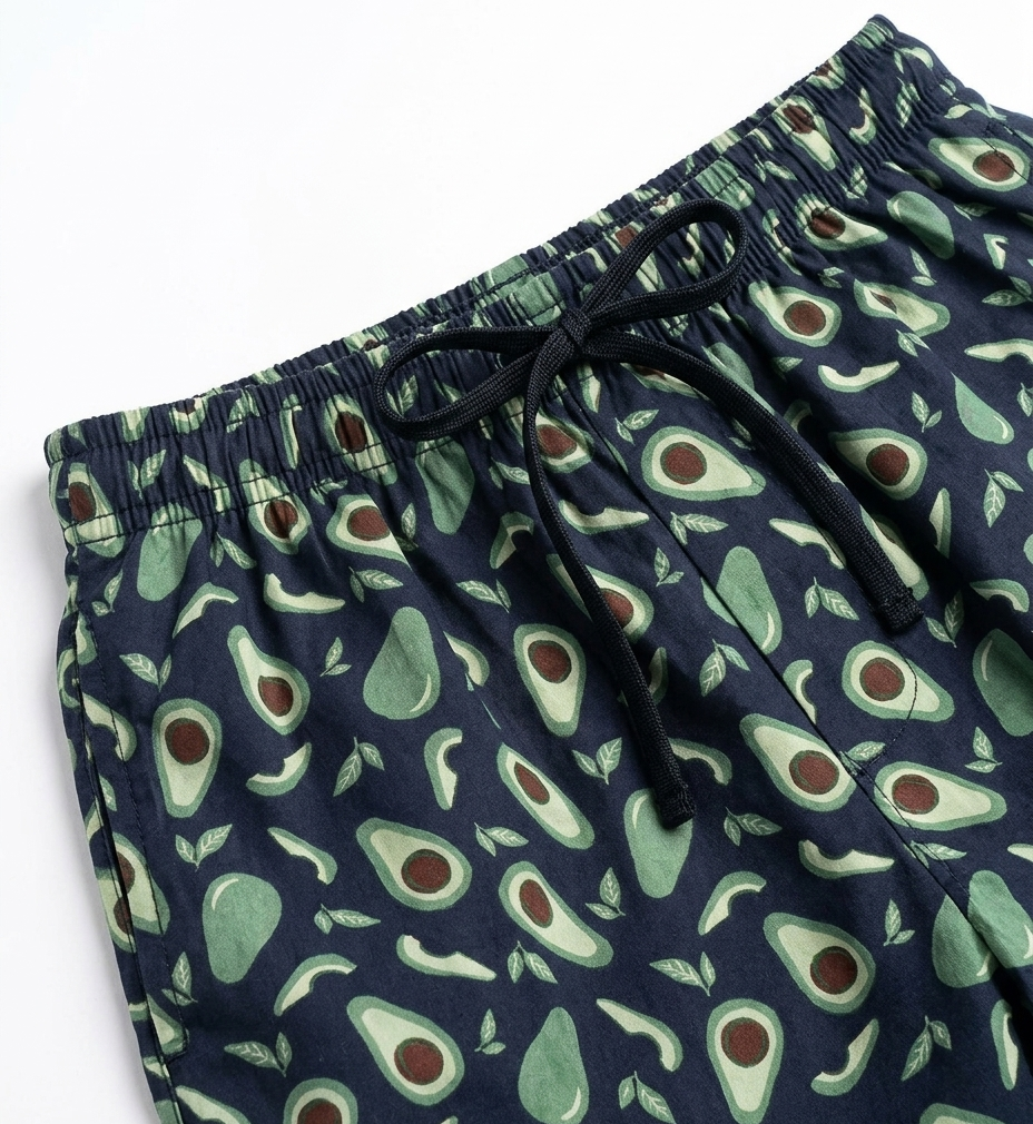 Boys Navy Blue Avocado Print Co-Ord Set