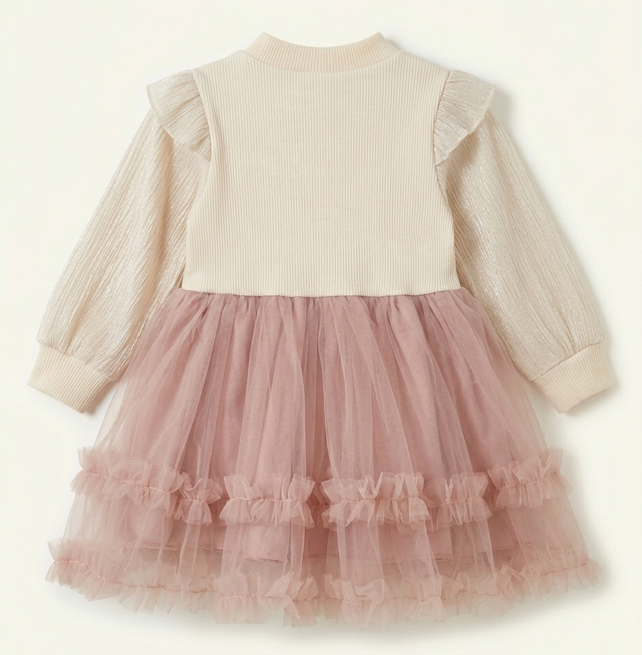 Girls Blush Pearl Dress Set