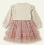 Girls Blush Pearl Dress Set