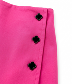 Girls Hot Pink One Shoulder Co-Ord Set with Skirt
