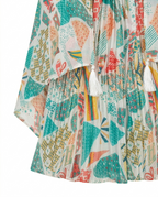 Girls Multicolor Printed Layered Ethnic Dress