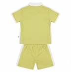 Boys Yellow Polo T-Shirt & Shorts Co-Ord Set