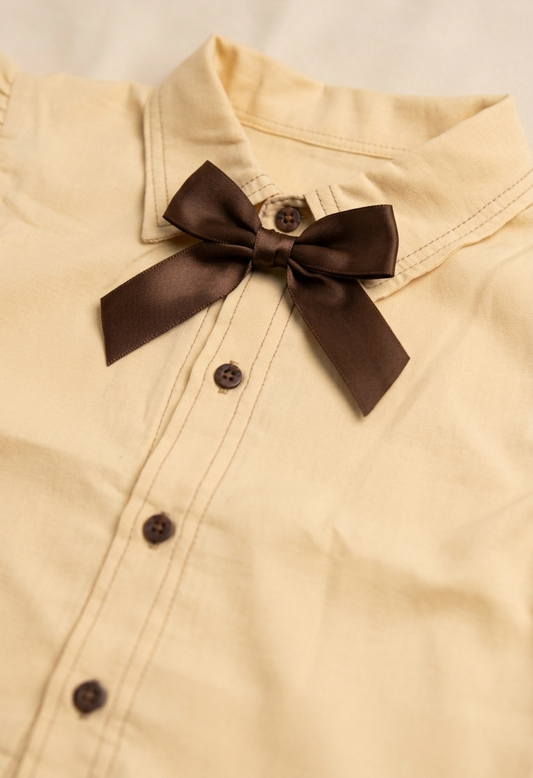 Girls Bow Shirt & Cargo Pants Set