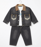 Boys Denim Jacket & Jeans 3 Piece Set