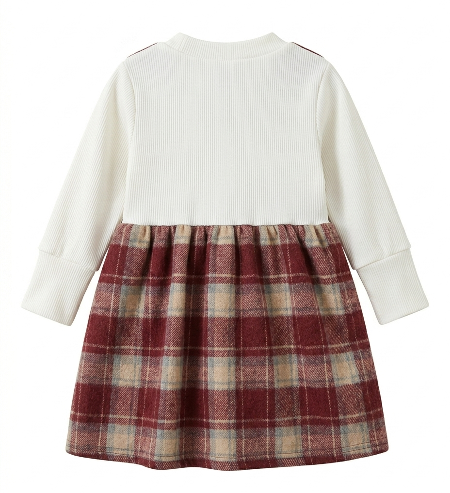 Girls Red Checkered Dress