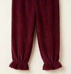 Girls Red Bow Shirt & Cargo Pants Set