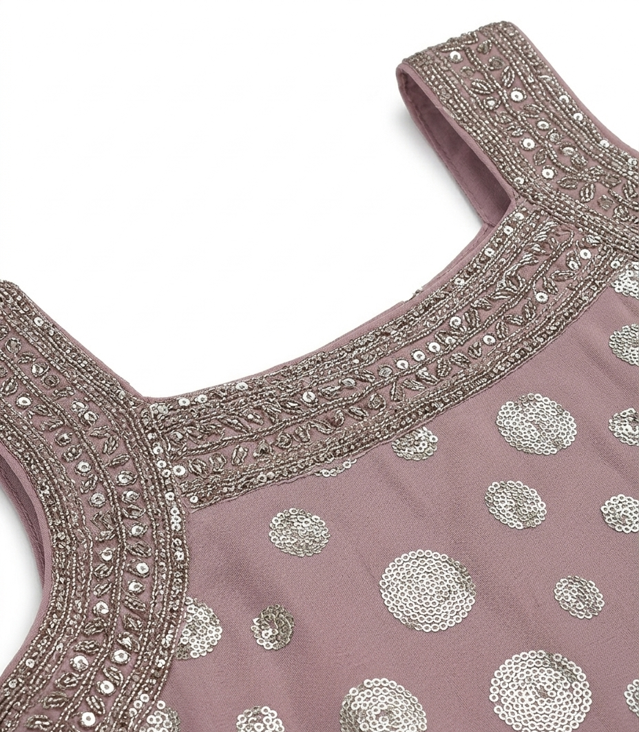 Girls Pink Party Wear Kurta Palazzo with Dupatta