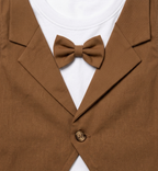 Boys Formal Waistcoat, T-Shirt & Shorts 3-Piece Set