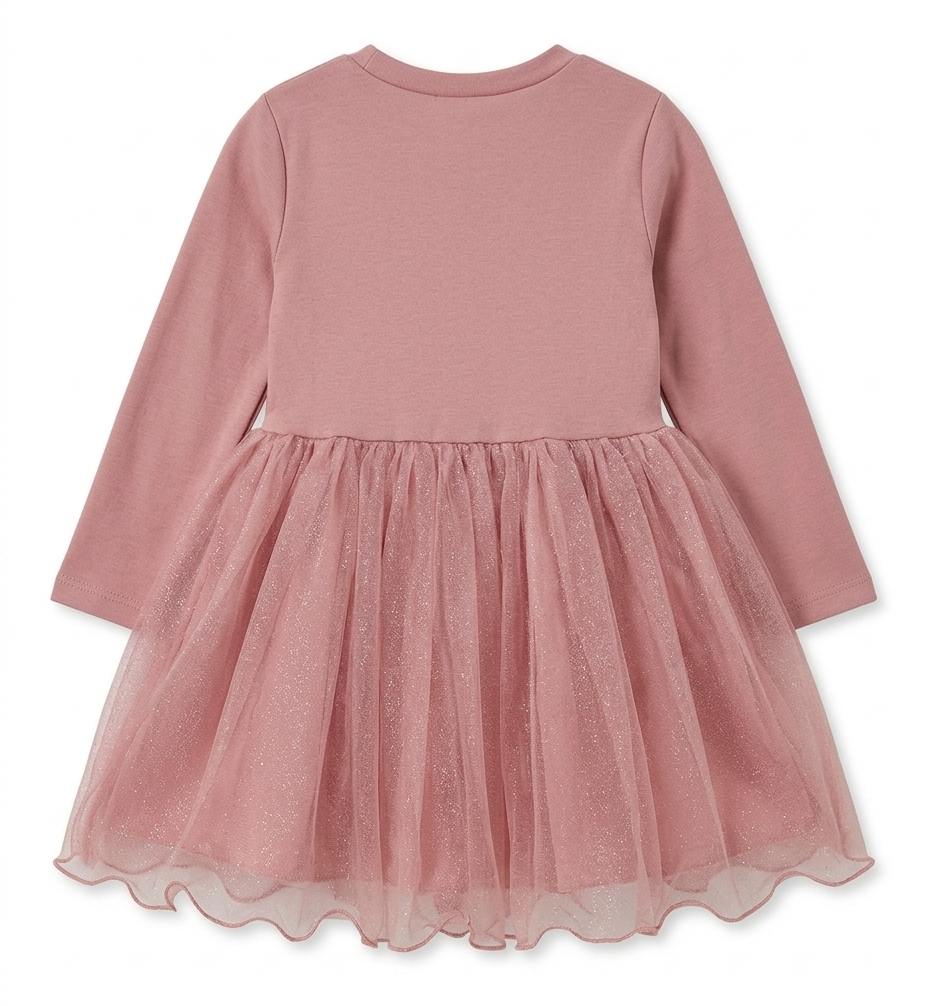 Girls Pink Bow Party Wear Dress