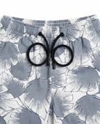 Boys Grey Tropical Leaf Print Shirt & Shorts Co-Ord Set