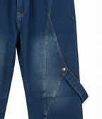 Boys Blue Printed T-Shirt with Denim Cargo long Pants