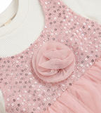 Girls Pink Layered Party Dress