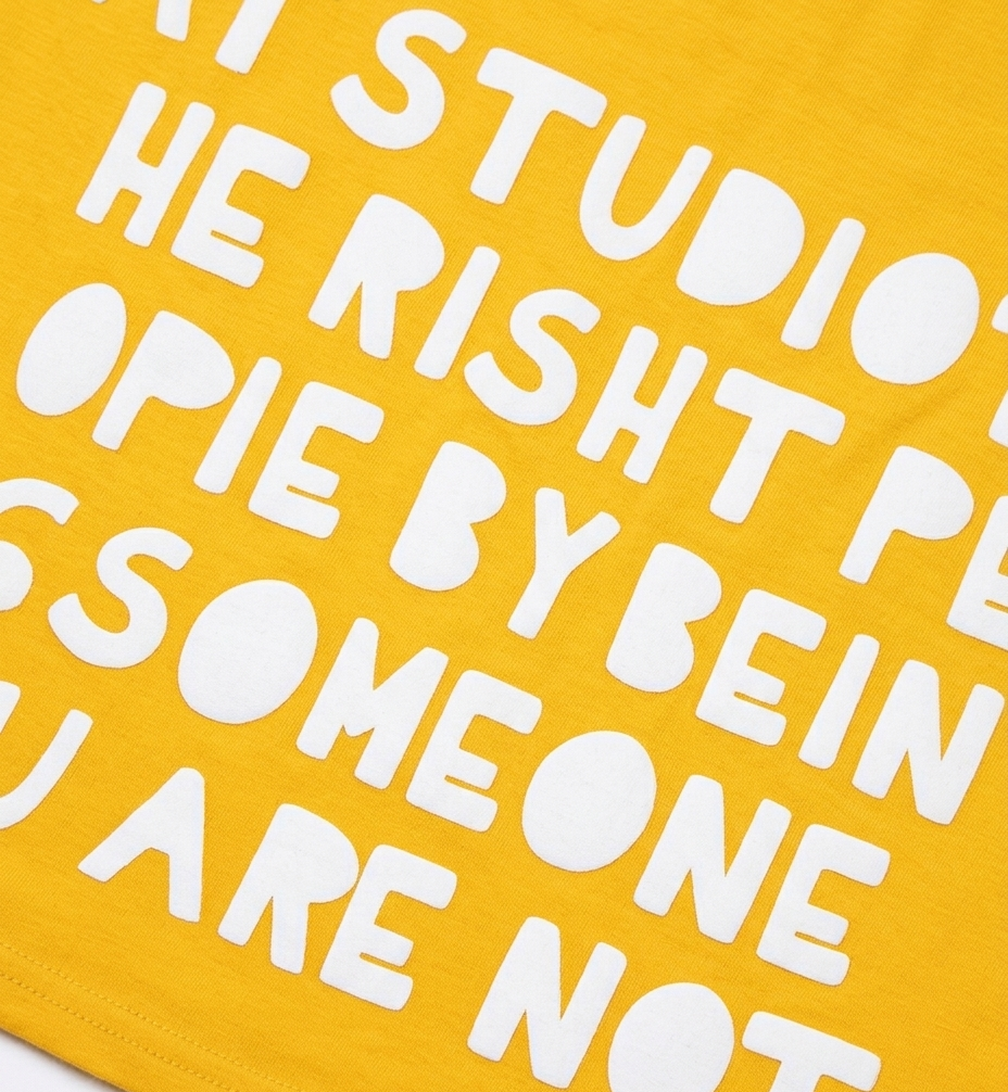 Boys Yellow Hooded Cotton T-Shirt with Graphic Print