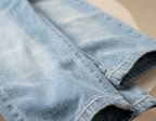 Girls Light Wash Straight Leg Denim Pants