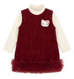 Girls Winter Dress with High Neck Top