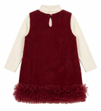 Girls Winter Dress with High Neck Top