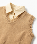 Girls Shirt, Sweater Vest & Jeans 3 Piece Set