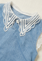 Girls Denim Top and Shorts