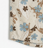 Boys Beige Tropical Floral Print Co-Ord Set